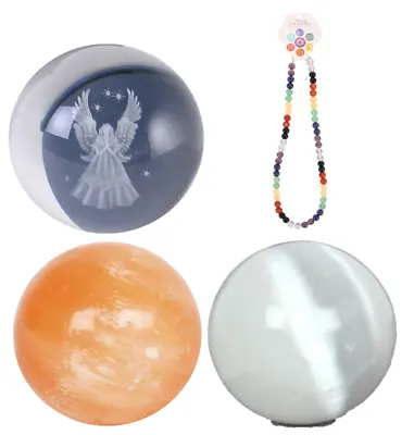 £18.99 • Buy Sphere Ball Crystal Meditation Reiki Healing Natural Stones Rocks