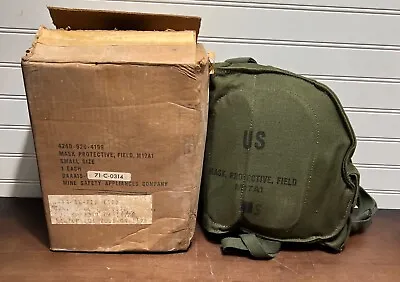 (Lot 2) 1970 Vietnam War Era US Army M17A1 Gas Mask UNOPENED Small W/ Bag & Box • $125