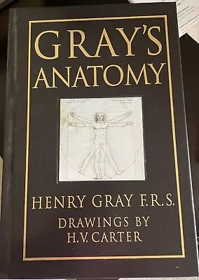 Gray's Anatomy 1995 Barnes & Noble Hard Cover Gold Leaf 15th Ed Medical Book • $5