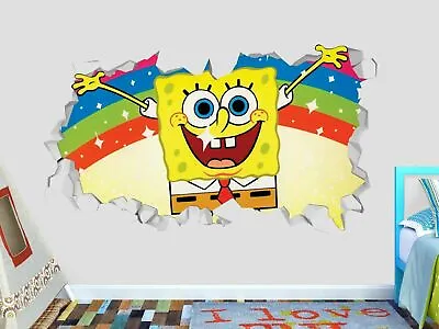 £28.86 • Buy Sponge Bob Rainbow Custom Wall Decals 3D Wall Stickers Art Kids GS137