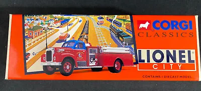 Corgi Classics Lionel City Fire Dept. Mack B Pumper 52402 Diecast 1:50 Scale • $25