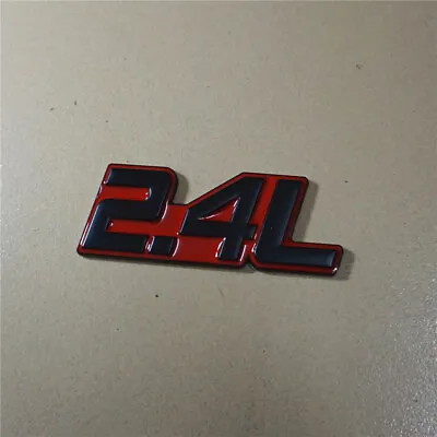 1PC Red Black 2.4L Metal Badge Emblem Decal Sticker Turbo Sport Diesel 3D Racing • $9.99
