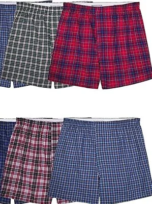 2 Or 4 Fruit Of The Loom Men's Tag-Free Boxer Underwear Shorts  Pattern Woven • $22.99
