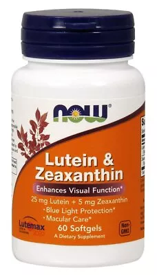 Now Foods Lutein & Zeaxanthin 60 Capsule • $17.11