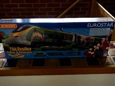 The Beatles Hornby  Yellow Submarine Eurostar Train Set OO Scale R1253T New! • $199