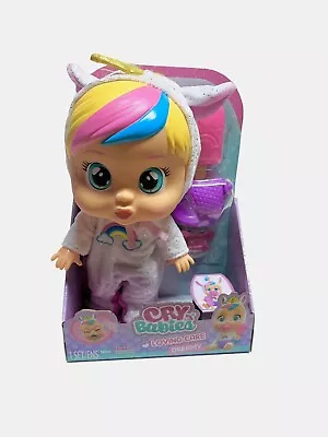 Cry Babies Loving Care Dreamy Baby Doll 18m+ Cries Real Tears W Unicorn Outfit • $33.38