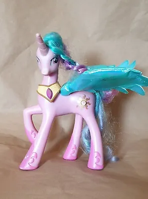 My Little Pony Talk Light Up Princess Celestia Unicorn Figure Hasbro Circa 2010 • £10