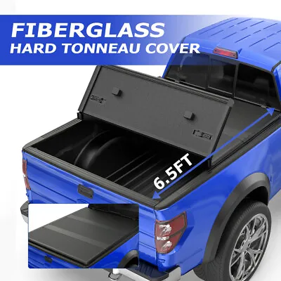 6.5FT 3-Fold Fiberglass Hard Tonneau Cover For 2004-2014 Ford F-150 Truck Bed • $415.90