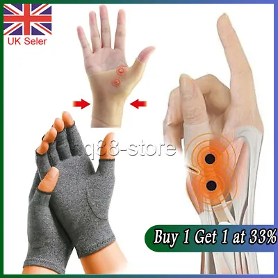 £3.23 • Buy Magnetic Arthritis Gloves Wrist Hand Thumb Support PainRelief Finger Compression
