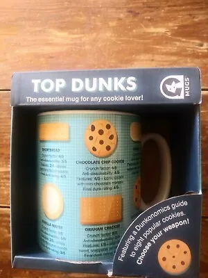 £8.19 • Buy New Nib Top Dunks Cookie Lover Baked Goods Novelty Coffee Or Milk Mug Blue 🍪