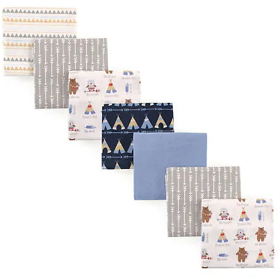 Luvable Friends Baby Boy Cotton Flannel Receiving Blankets Tribe One Size • $15.99