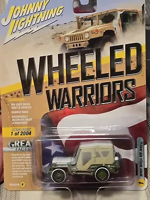 JOHNNY LIGHTNING WWII Willys MB Jeep WHEELED WARRIORS Release 1 Ver B • $6.99