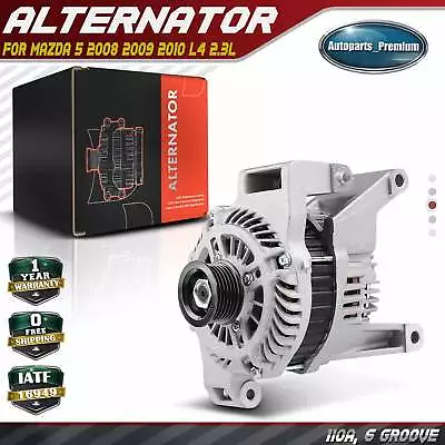 Alternator For Mazda 5 2008-2010 L4 2.3L 110A 12V CW 6-Groove Pulley A3TJ1091 • $179.99