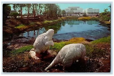 C1950's Rancho La Brea Tar Pits Hancock Park View Los Angeles CA Posted Postcard • $15.95