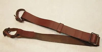 WWII Finnish MOSIN NAGANT Rifle Leather Sling - Finn With Dog Collars - Scarce • $45.99