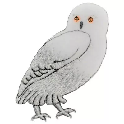 $3.25 • Buy Snow Owl Applique Patch - White Bird Felt Badge 2.5  (Iron On)