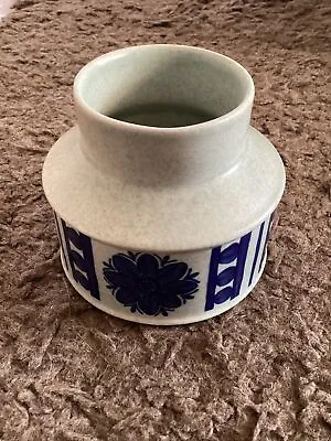 Vintage Midwinter Blue Dahlia Stonehenge Sugar/storage Pot By Jessie Tait 1970s • £5