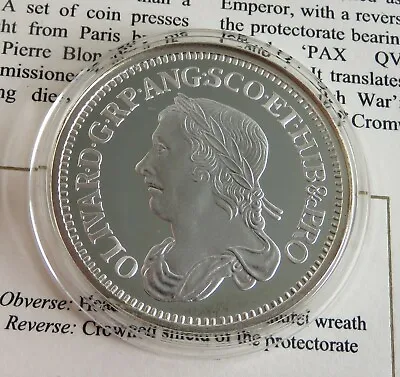 THE CROMWELL 1658 SILVER SIXPENCE HALLMARKED SILVER PROOF MUSEUM COLLECTION Coa • £44.95