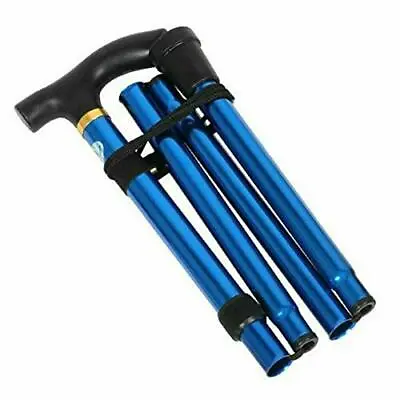 Walking Stick Easy Adjustable Folding Extendable Cane Aid Mobility Collapsible • £7.99