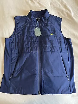 Nwt Men’s Masters 2024 Vest Quilted Navy Blue Size Extra Large Xl Masters Tech • $349.99