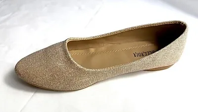 New Women Basic Point-round Toe  Ballet Flats Slip On Loafer Shoes Glitter • $9.58
