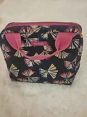 Vera Bradley Insulated Lunch Tote Art Butterflies Black Pink • $9