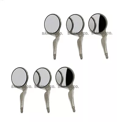 6 Pieces Double Sided Dental Mouth Mirror Front Surface No. 5 Cone Socket • $18.04