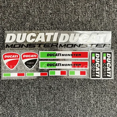 Motorcycle Emblem Decals For Ducati MONSTER Reflective Bike Fuel Tank Stickers • $12.90