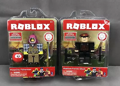 2 Roblox Figures Phantom Forces Ghost & Meep Fisherman New • $26.99