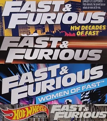 HOT WHEELS Fast & Furious Various MIX 2023/24   Cart To Combine Single Postage • $2.99