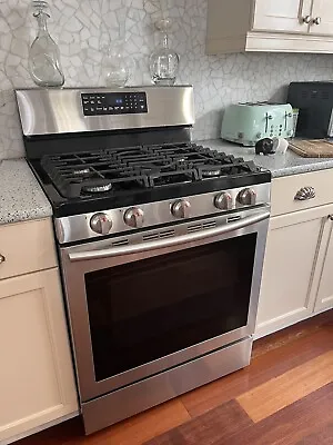 Samsung Gas Oven 30 Inch 5 Burner 6 Cu Ft Self Cleaning Gas Model Nx60A6511ss • $400