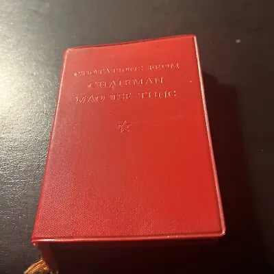 Quotations From Chairman Mao Tse-Tung By Him 1966 First Edition Hard To Find • $130