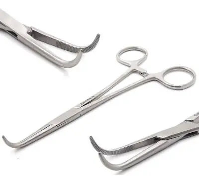 MIXTER Hemostatic Forceps 90 Degree Curved Surgical Veterinary Clamping Pliers • $9.50