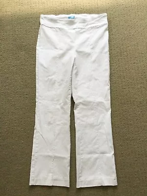 J McLAUGHLIN  NY White Stretch Cropped Ivy Pants Great! Womens 6 • $15.99