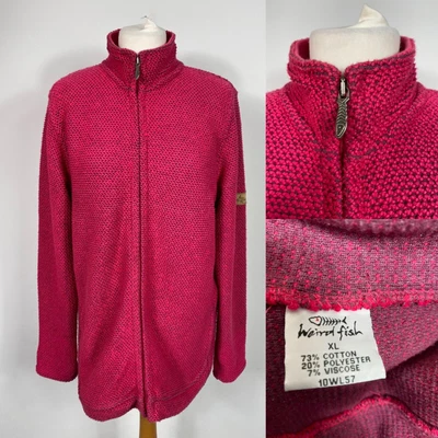 £24.99 • Buy WEIRD FISH Ladies Pink Full Zip Up Top Jacket Cardigan Sweater Size XL VGC