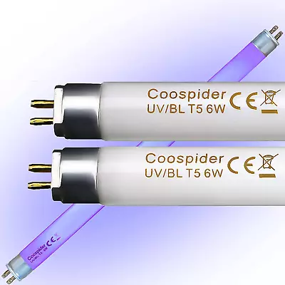 2Psc 6 Watt Replacement Bulbs F6T5/BL Fluorescent Light G5 Base Full Length • $13.29