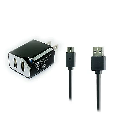 $11.32 • Buy Wall AC Home Charger+6ft Long USB Cord Cable For Tracfone Doro D7050TL