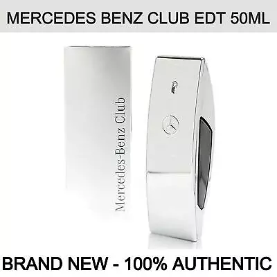 Mercedes Benz Club Eau De Toilette Spray For Men 1.7oz Spray Bottle BRAND NEW! • $37.48