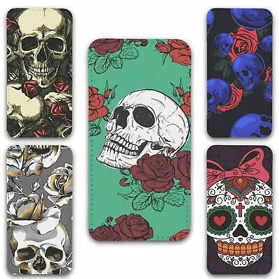 £12.45 • Buy Case For Apple IPhone 13 Pro Max Flip Cover Skulls Group 12