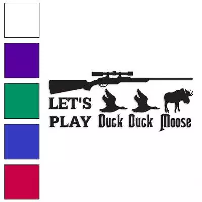 Duck Moose Hunting Vinyl Decal Sticker Multiple Colors & Sizes #2279 • $4.95