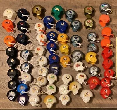 Lot Of 65 Vintage Gumball Prize Mini NFL Plastic Football Helmets RARE • $300