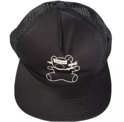 SUPREME X UNDERCOVER Teddy Bear Trucker Hat Snapback Cap Black SS15 • $149.99