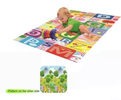 Kids Alphabe Playing Mat Crawling Mat 2 Side  Educational Game Learn Folding Mat • £8.49