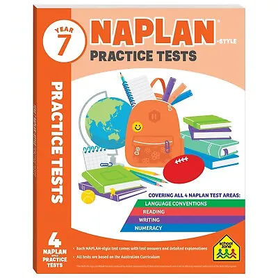 2022 Year 7 Naplan Style Practice Test Learning Hinkler Book Kids School Zone • $19.69