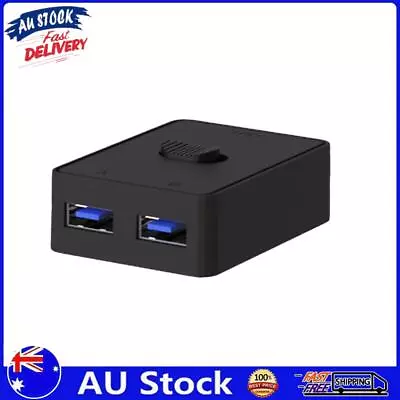 AU KVM USB HUB 2 In 1 Out KVM Switch For PC Keyboard Mouse Printer (USB 3.0) • $11.49
