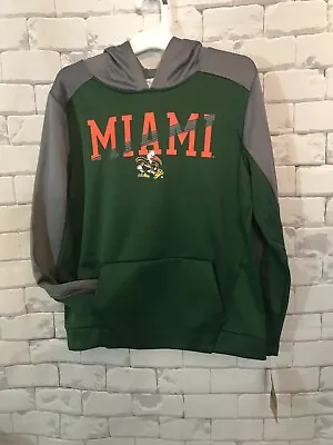 Miami Hurricanes Boys Hoodie Sweatshirt  / Large (12/14)  • $19.99