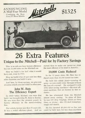 Mitchell Motor Car 1916 Mid Year Six Racine WI Vintage Print Ad • $9.88