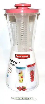 Rubbermaid 2QT 1.9L Fruit Infusion Infuser Pitcher Water Tea Spirits Carafe NEW • $30.99