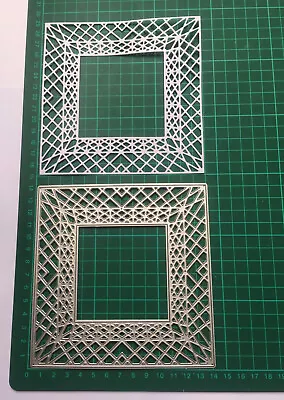 Large Lattice Square Frame Die - 13.8 X 13.7cm - Brand New • £10