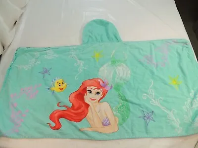 Vintage The Little Mermaid Kids Beach Towel Pool Cover Up Wrap / Robe 3T - 6T * • $12